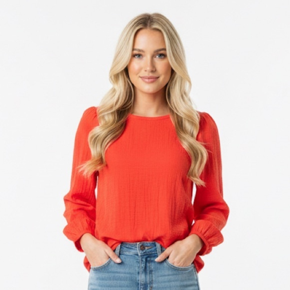 Universal Thread Orange Blouse size medium